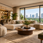 Luxury living room interior for a Sector 42 Gurgaon home