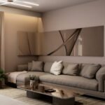Modern compact Indian apartment living room with practical furniture and a bright, space-efficient layout