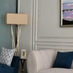 Contemporary living room showcasing cabinetry, furniture finishes and interior materials relevant to a home interior warranty checklist